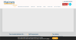 Desktop Screenshot of hainesaccountants.com